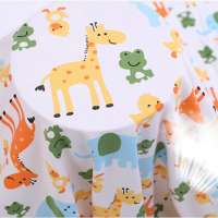 China one side brushed cartoon print micro fiber fabric for baby saliva towel