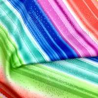 Waterproof 92%Nylon 8%Spandex Printed Muslin Pigment  Fabric For Swimwear