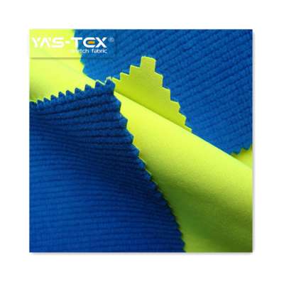 Polyester stretch fabric compound polyester polar fleece Waterproof softshell grid fabric For Outdoor Jacket