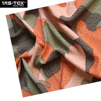 Wholesale camouflage 4 way stretch spandex fabric breathable waterproof fabric