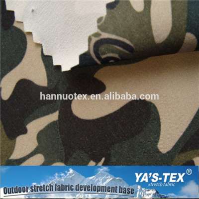 Shaoxing water and heat resistant wholesale used fire retardant clothing fabric camouflage fabric for outdoor jacket suit